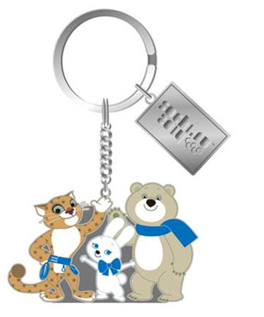 2014年索契奥运会吉祥物徽钥匙扣