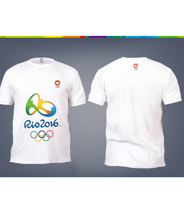 里约2016年奥运会亲子装会徽T恤-男