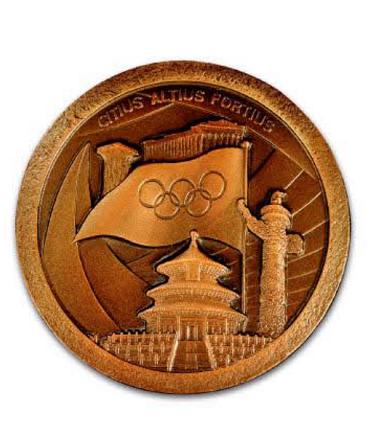 奥林匹克旗帜交接纪念章