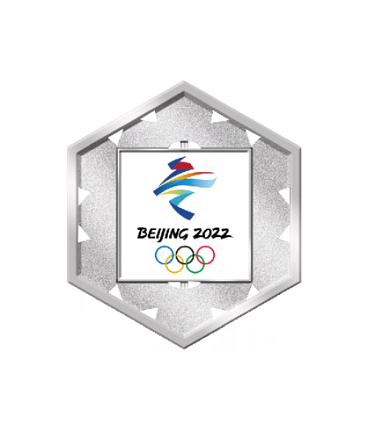 北京2022年冬奥会旋转二维码徽章