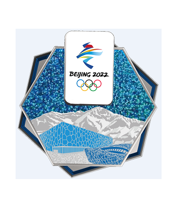 北京2022年冬奥会会徽首款纪念徽章